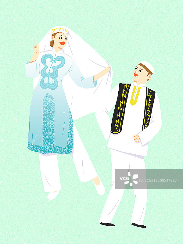 五十六个民族之回族图片素材