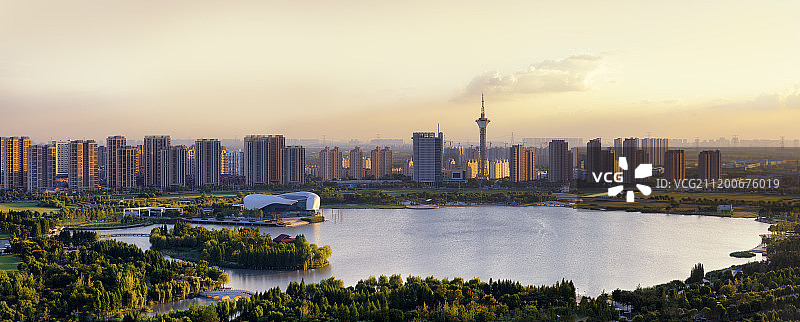 江苏苏州太仓市区天际线图片素材