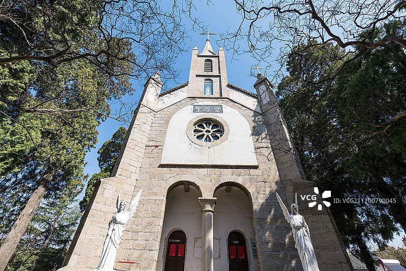 圣母山天主教堂图片素材