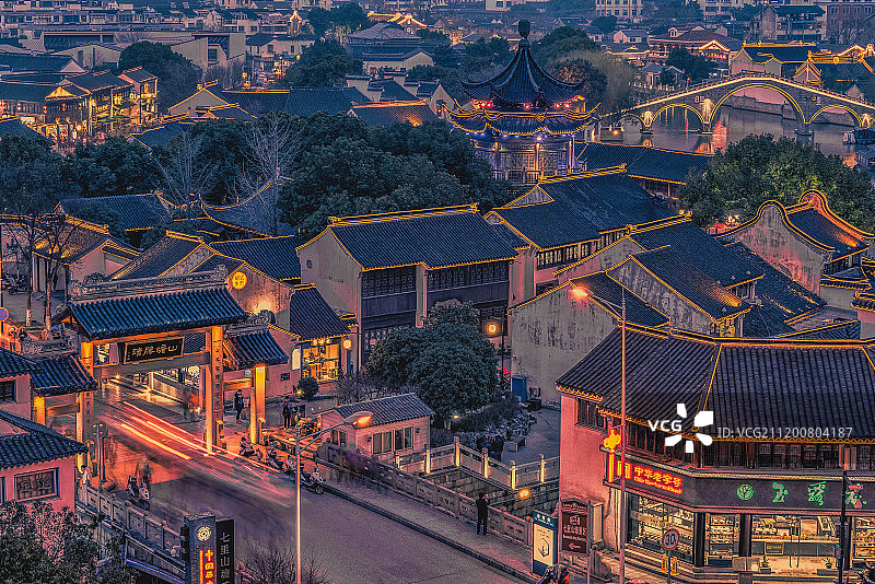 七里山塘图片素材