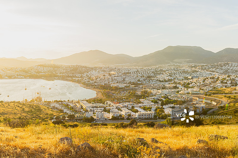 爱琴海日落风光图片素材