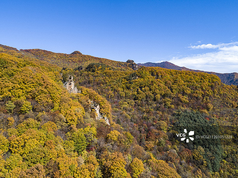 航拍五女峰国家森林公园风光图片素材
