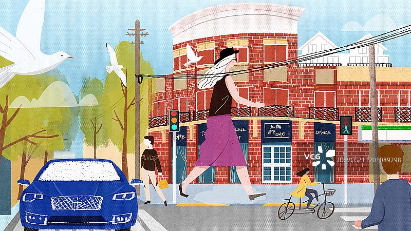 城市生活图片素材