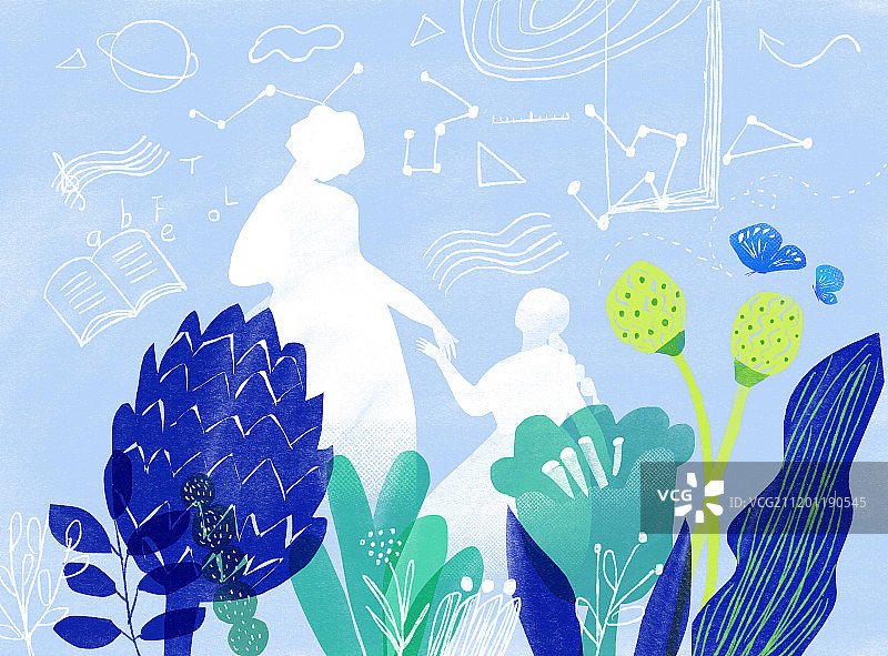 成长的陪伴图片素材