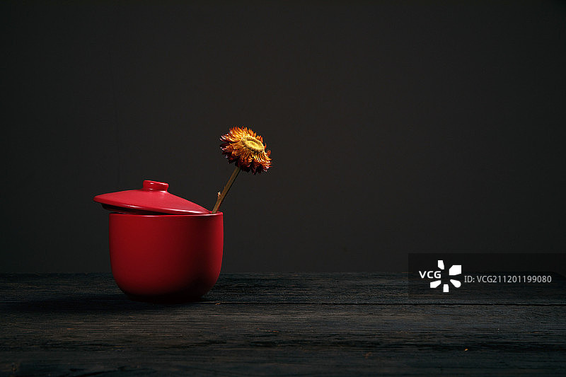 红色餐具图片素材