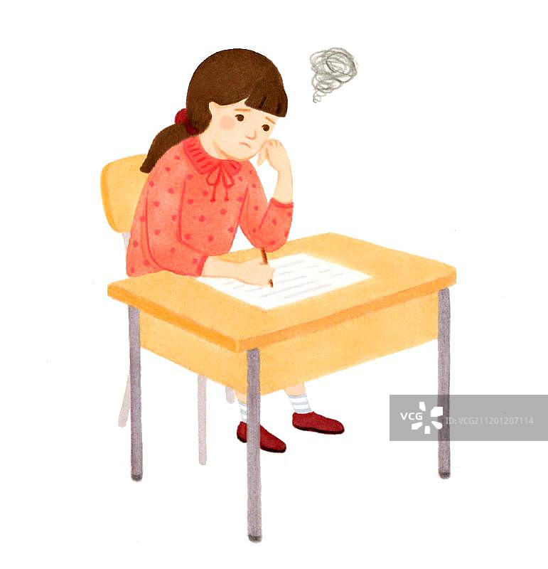 学生写作业考试图片素材