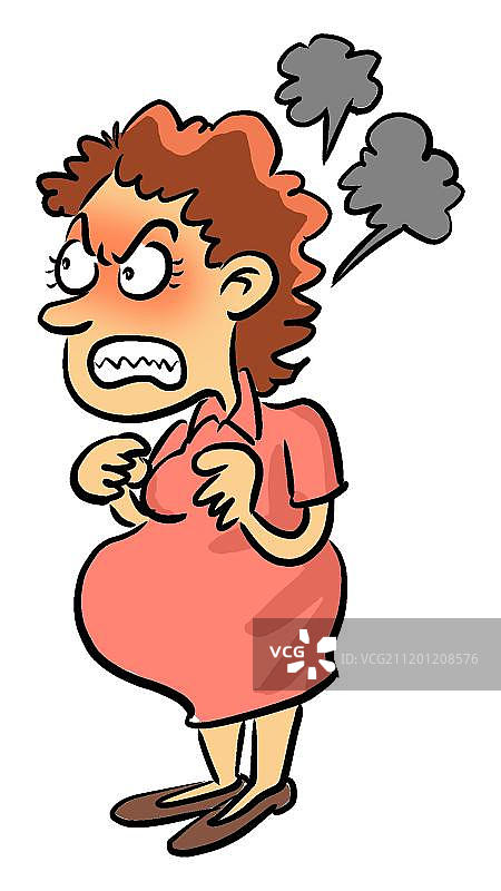 发脾气的孕妇图片素材