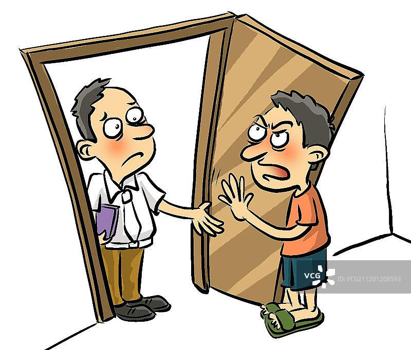 物业上门收费图片素材
