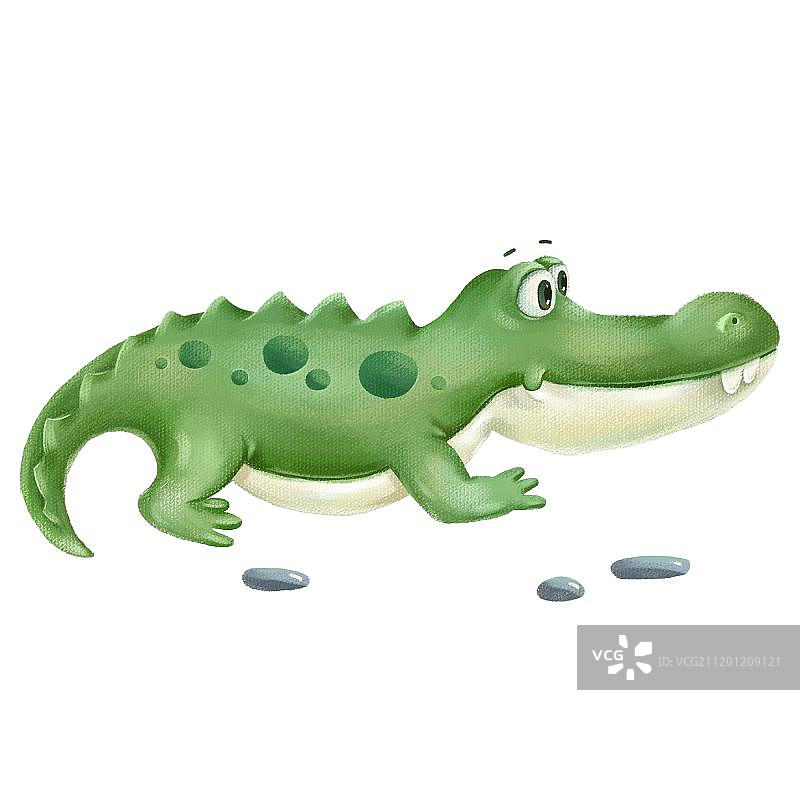 可爱的鳄鱼图片素材