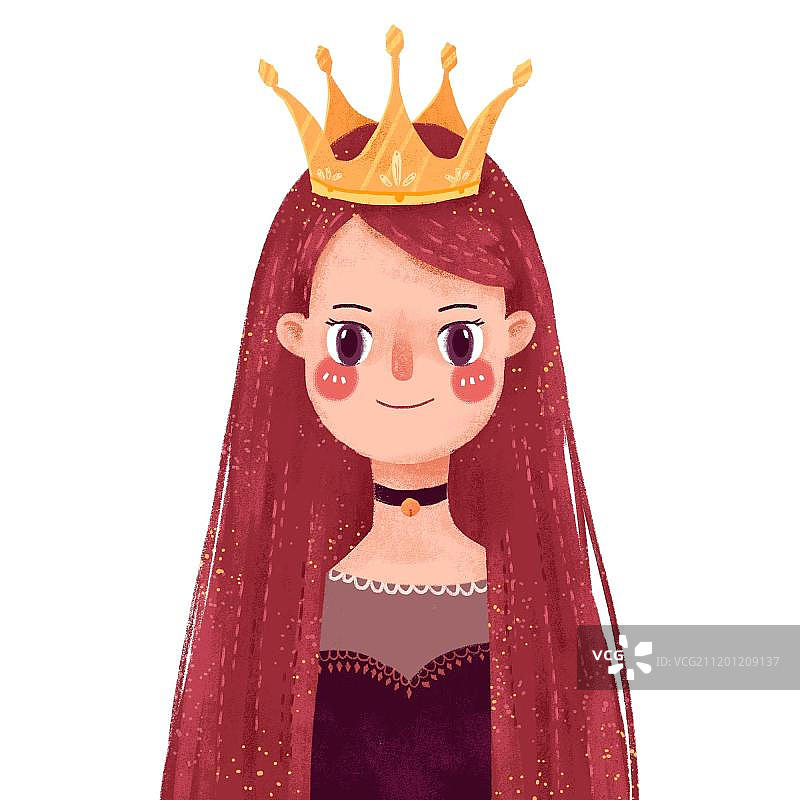 戴皇冠的女人图片素材