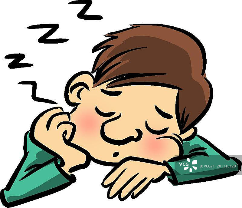 坐着睡觉的男人图片素材