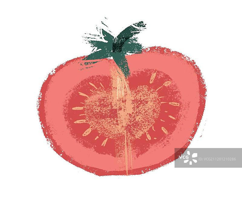 切开的西红柿图片素材