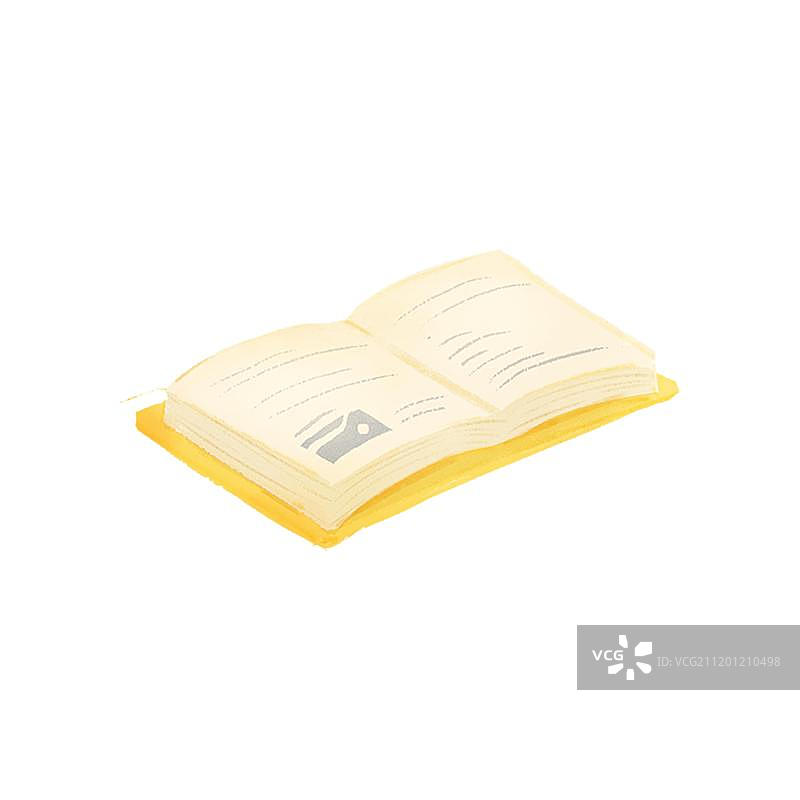 展开的书图片素材