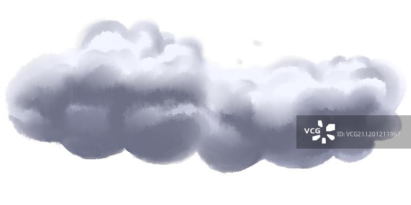 一朵长长的乌云图片素材