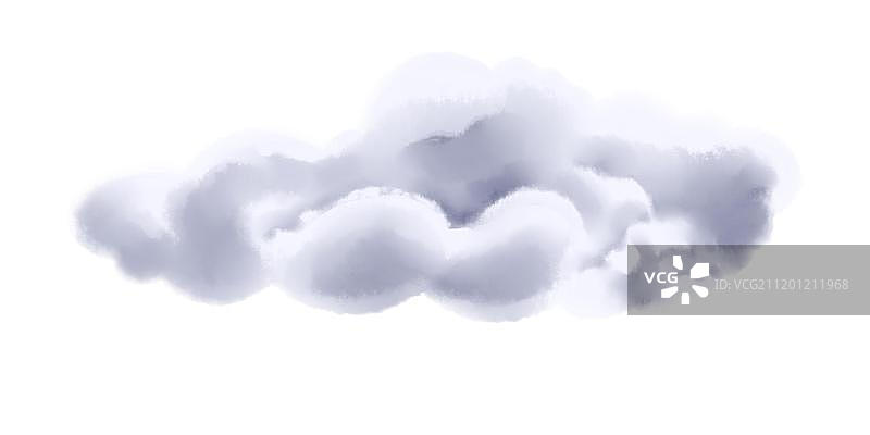 阴天里的一朵云图片素材
