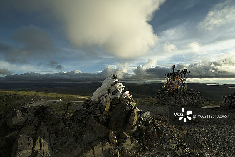 三江源国家公园黄河源头.扎陵湖.鄂陵湖.牛碑山图片素材