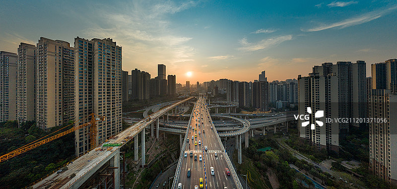 重庆谢家湾立交桥图片素材