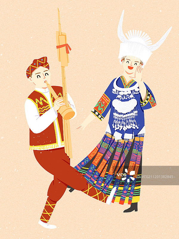 五十六个民族之苗族图片素材