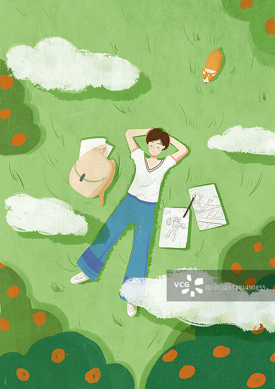 享受春天图片素材