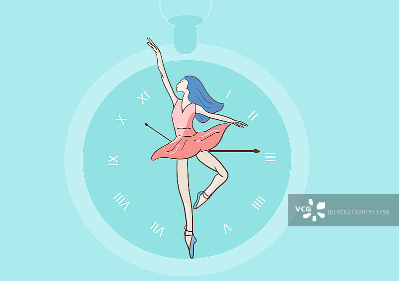 时间少女图片素材