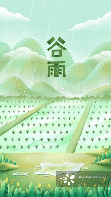 中国传统文化之24节气之春季谷雨图片素材
