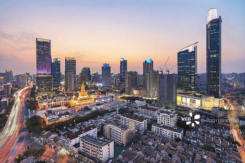 静安地标全景建筑图片素材