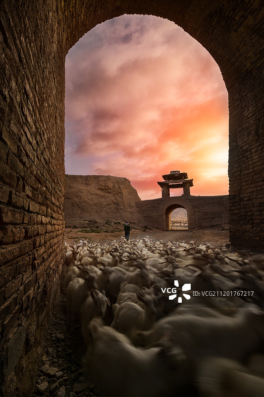 甘肃永泰古城图片素材