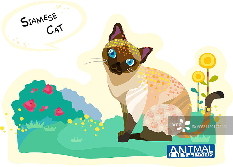 图案化动物形象图片素材