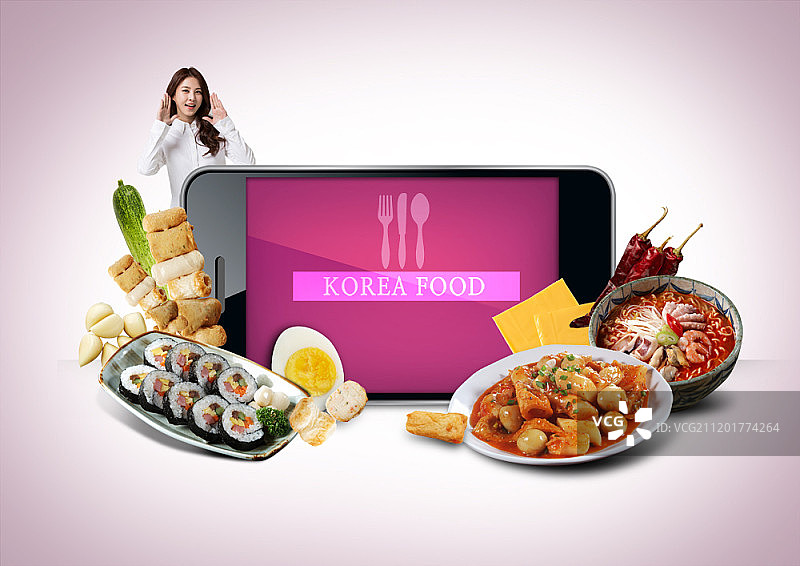 美食主题数字合成图像图片素材