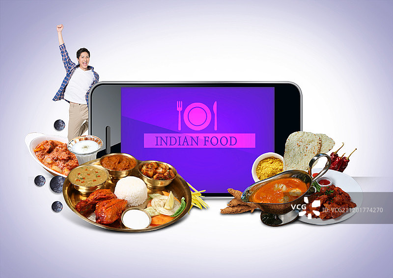 美食主题数字合成图像图片素材