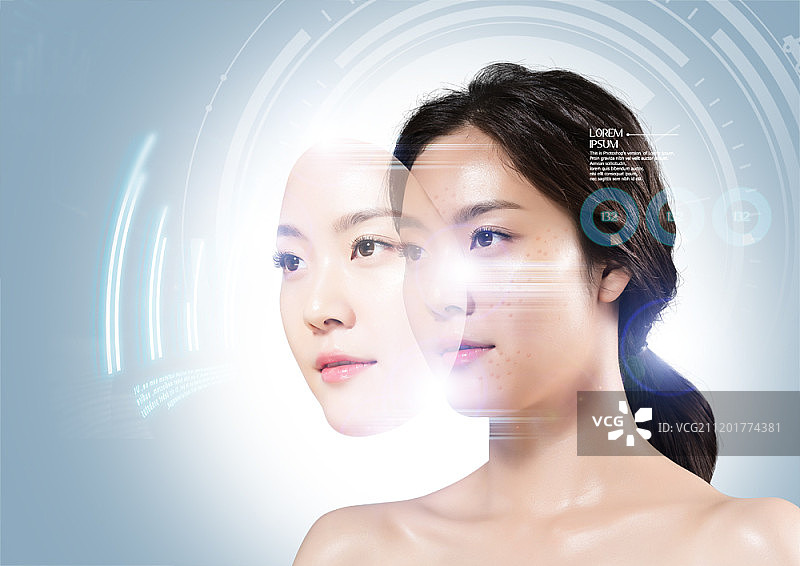 美容概念数字合成图像图片素材