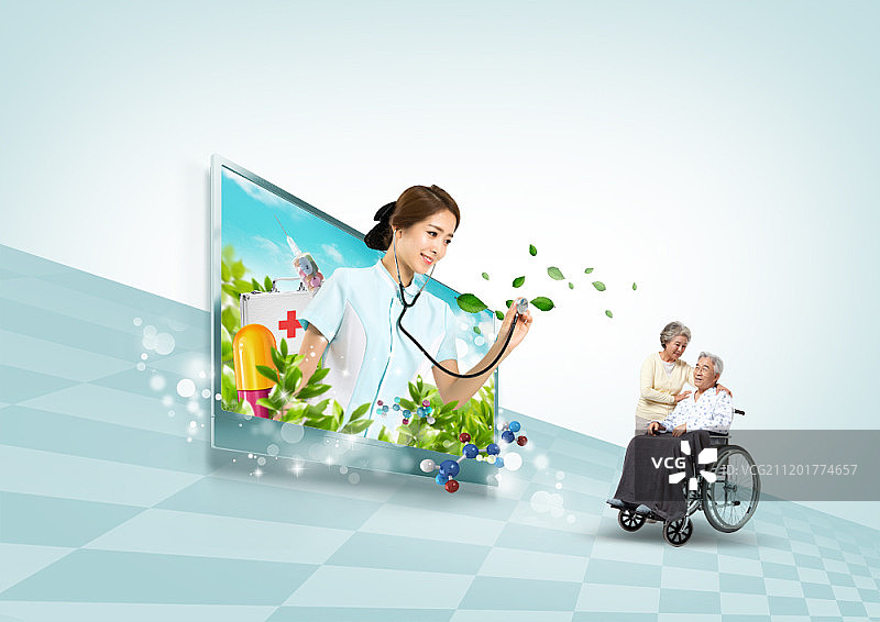 医疗保健概念数字合成图像图片素材