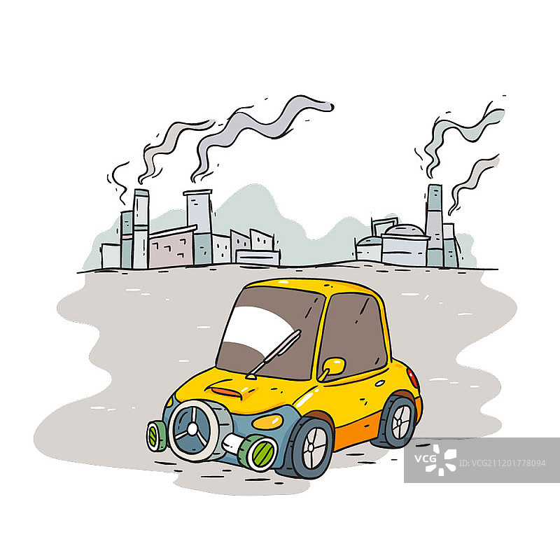 环境污染概念矢量插画图片素材
