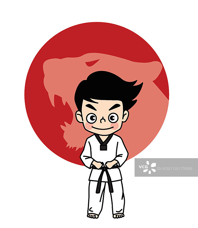 男孩角色在做运动图片素材