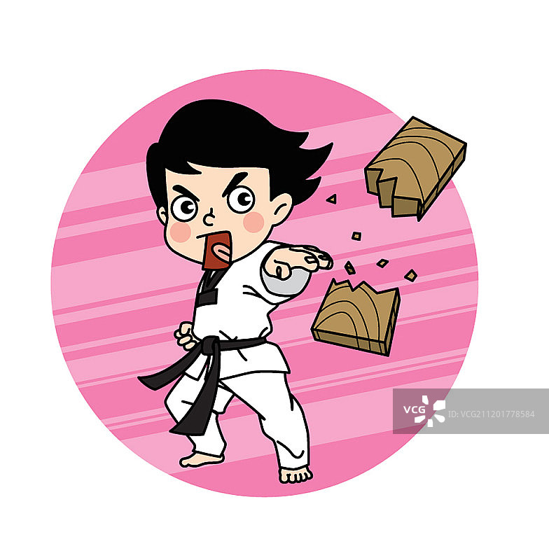 男孩角色在做运动图片素材