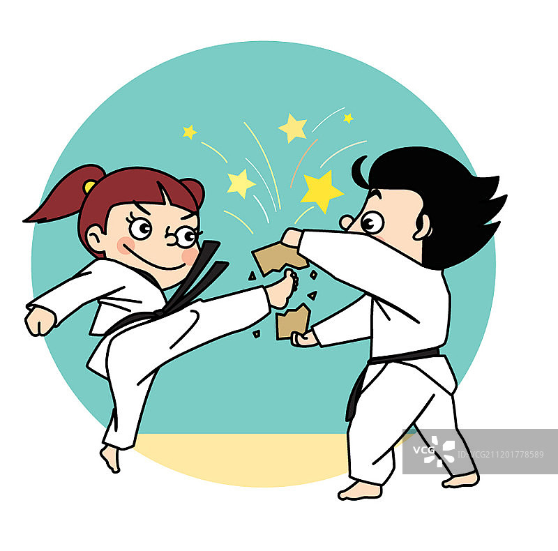 男孩角色在做运动图片素材