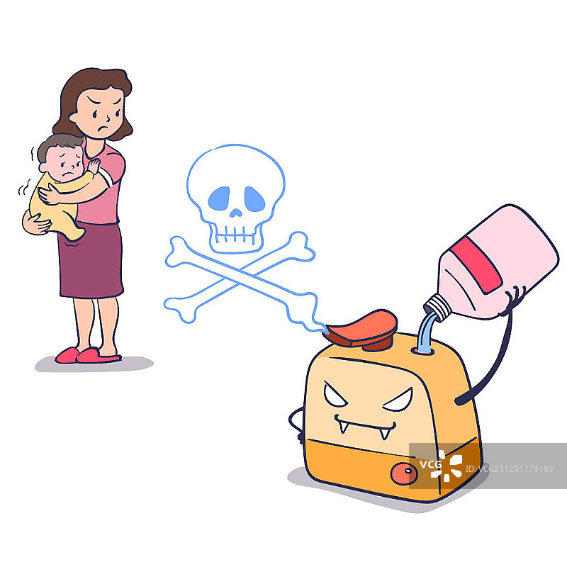 抗化学主题矢量插画图片素材