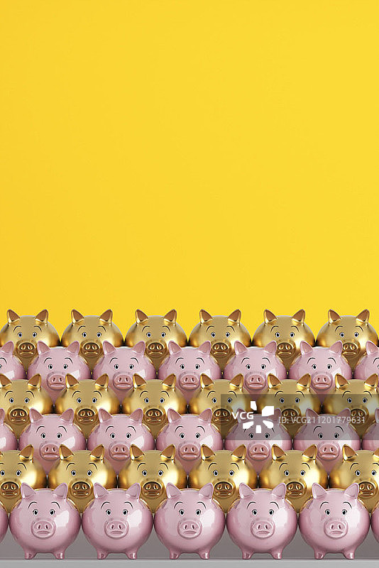 3D小猪角色创意海报设计图片素材