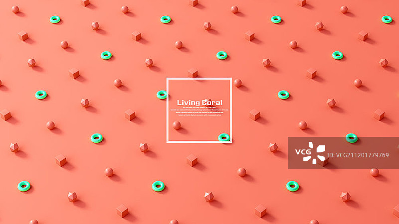 活力珊瑚色图案设计图片素材