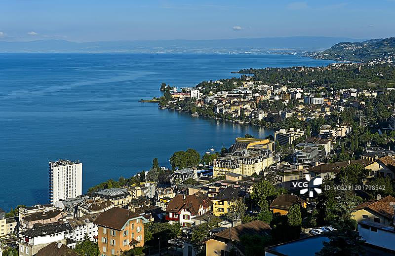 瑞士沃州蒙特勒日内瓦湖欧特尔酒店图片素材