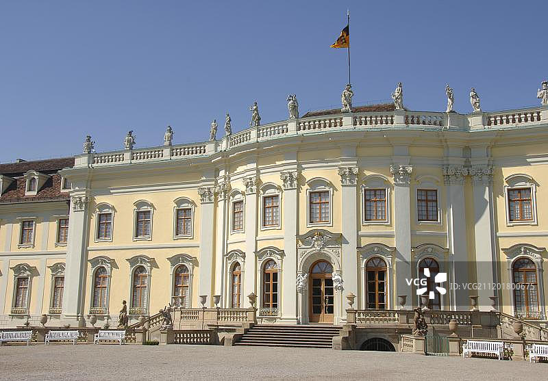 路德维希堡巴洛克宫廷院，巴登-符腾堡州，德国图片素材