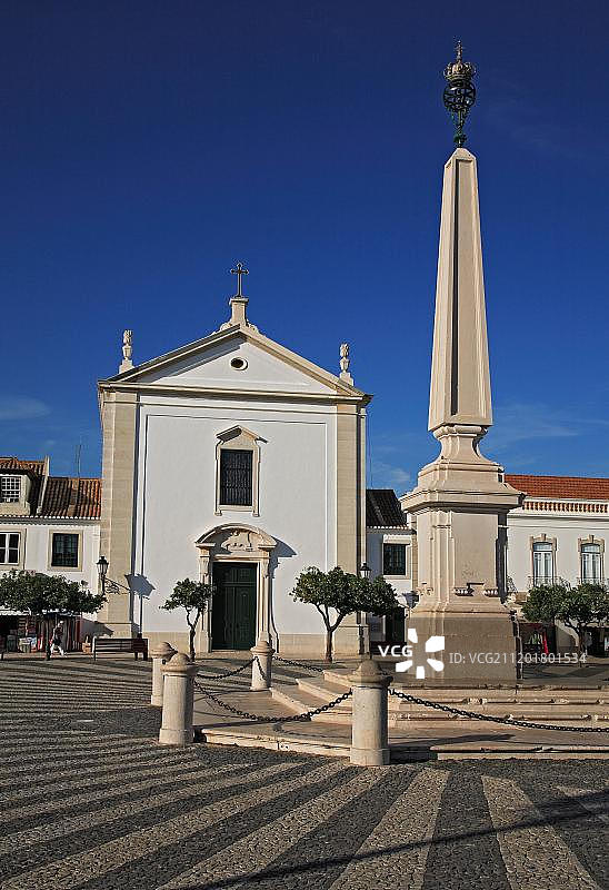 葡萄牙阿尔加维维拉雷阿尔圣安东尼奥侯爵广场图片素材