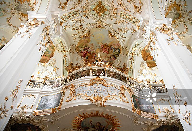 德国巴伐利亚安德echs修道院内景图片素材