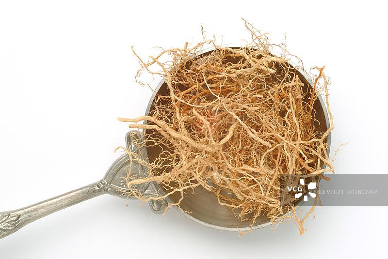 香根草：阿育吠陀疗法中的药用植物，香水的基本成分图片素材