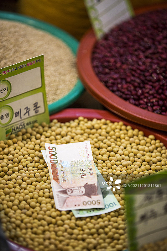 韩国传统市场场景图片素材