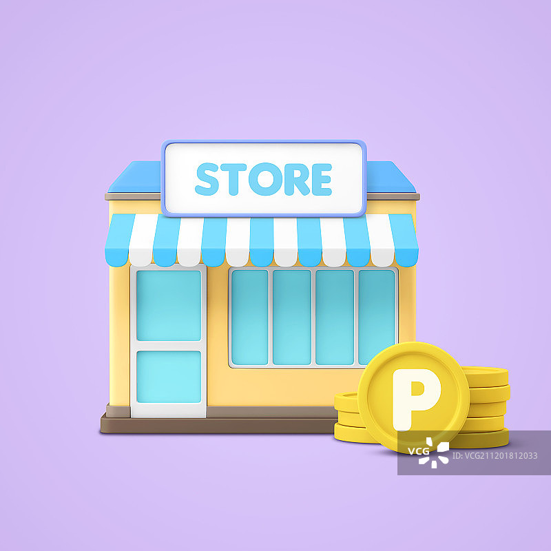 现代风格购物图标设计：积分、优惠券、外卖、闹钟等030图片素材