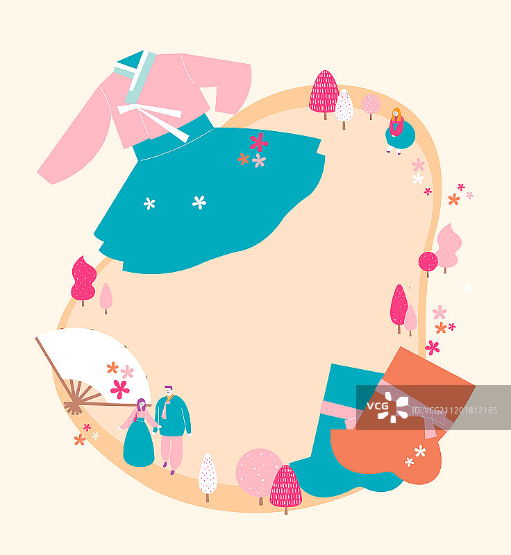 春季户外娱乐节活动矢量插画002图片素材