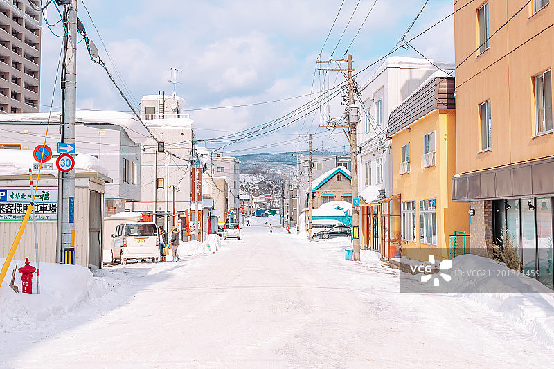 日本北海道城市风光图片素材