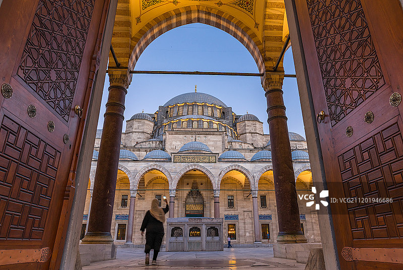 土耳其伊斯坦布尔苏雷曼尼亚清真寺图片素材