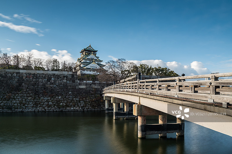 日本大阪城建筑图片素材